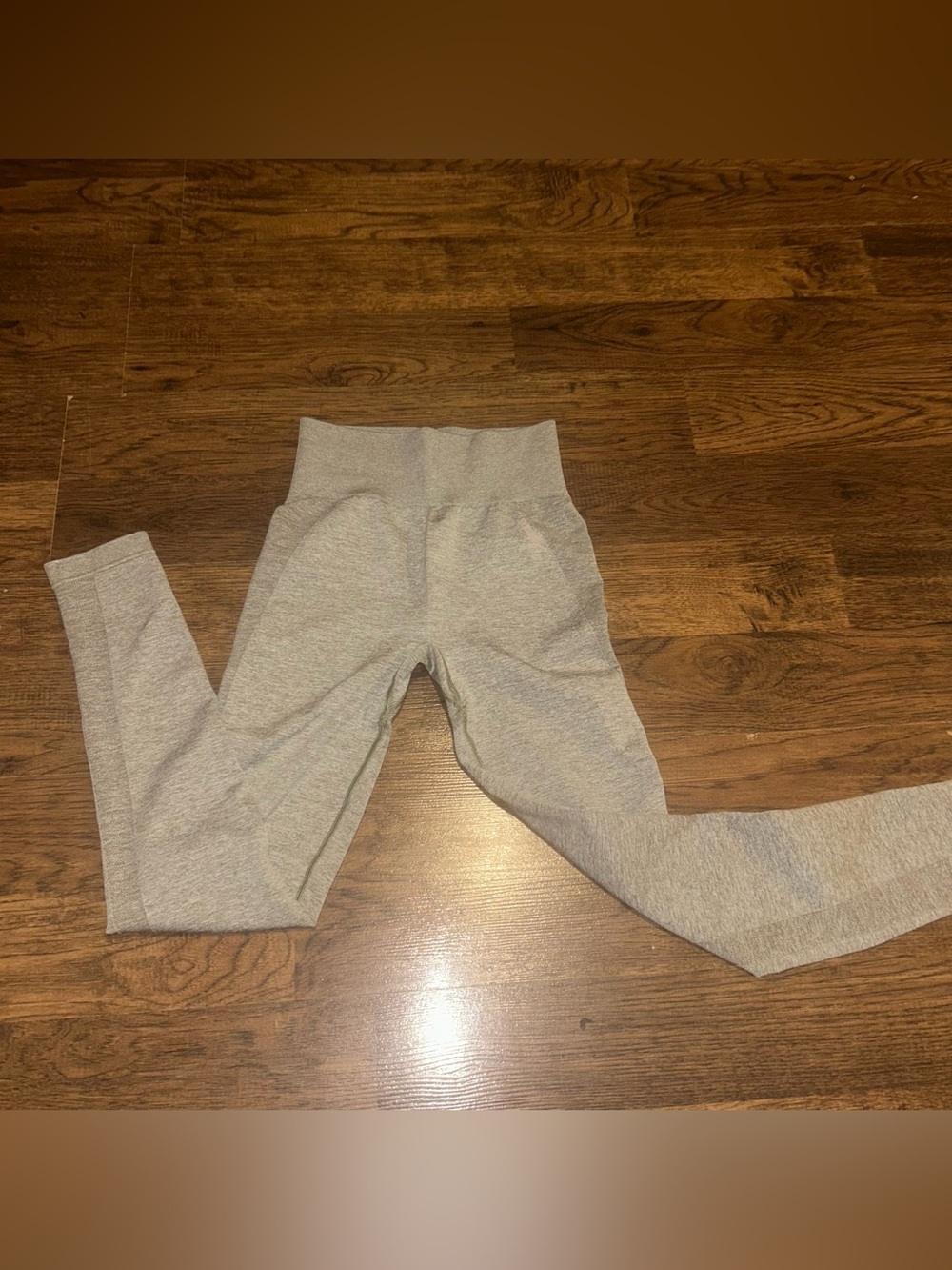 Gray gym shark leggings